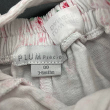 Load image into Gallery viewer, Girls Plum Precious, floral cotton summer romper, GUC, size 00,  