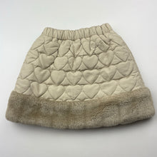 Load image into Gallery viewer, Girls PEPE MOON, faux fur trim quilted jacket &amp; skirt, EUC, size 2-3,  