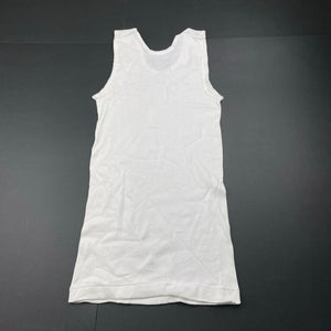 Boys Bonds, white cotton chesty singlet top, EUC, size 14,  