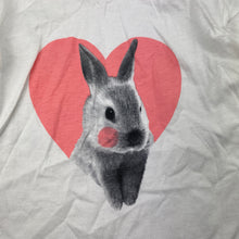 Load image into Gallery viewer, Girls Target, white cotton long sleeve top, rabbit, NEW, size 5,  