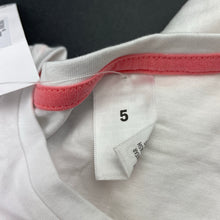 Load image into Gallery viewer, Girls Target, white cotton long sleeve top, rabbit, NEW, size 5,  