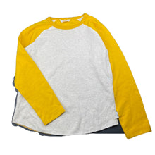Load image into Gallery viewer, Boys Country Road, oatmeal &amp; mustard long sleeve top, EUC, size 10,  