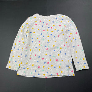 Girls Kids & Co, spotted long sleeve t-shirt / top, GUC, size 3,  