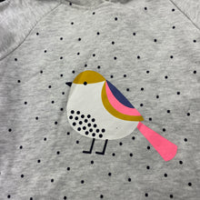 Load image into Gallery viewer, Girls Cotton On, grey fleece lined hoodie sweater, bird, NEW, size 4,  