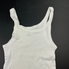 Load image into Gallery viewer, Girls Bonds, soft feel white cotton singlet top, EUC, size 6,  