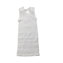 Load image into Gallery viewer, unisex Target, white ribbed cotton singlet top, EUC, size 0000,  