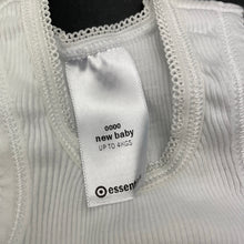 Load image into Gallery viewer, unisex Target, white ribbed cotton singlet top, EUC, size 0000,  