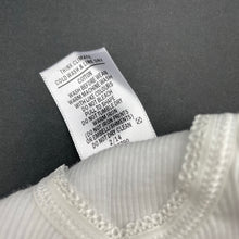 Load image into Gallery viewer, unisex Target, white ribbed cotton singlet top, EUC, size 0000,  
