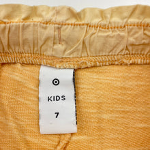 Load image into Gallery viewer, Girls Target, orange cotton shorts, elasticated, EUC, size 7,  