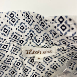 Boys Milkshake, lightweight cotton long sleeve shirt, EUC, size 8,  