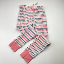 Load image into Gallery viewer, Girls Petite Papinelle, striped waffle pyjama top &amp; bottoms, GUC, size 6,  