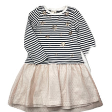 Load image into Gallery viewer, Girls Cotton On, spliced long sleeve dress, FUC, size 5, L: 60cm