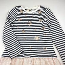 Load image into Gallery viewer, Girls Cotton On, spliced long sleeve dress, FUC, size 5, L: 60cm