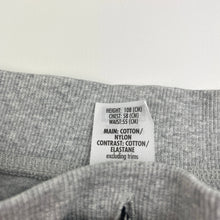 Load image into Gallery viewer, unisex Bonds, grey marle lightweight track pants, Inside leg: 35.5cm, FUC, size 4,  