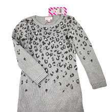 Load image into Gallery viewer, Girls Pumpkin Patch, grey knitted cotton long sleeve dress, NEW, size 5, L: 62cm