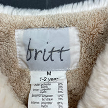 Load image into Gallery viewer, Girls Britt, cream faux fur vest, EUC, size 1-2,  