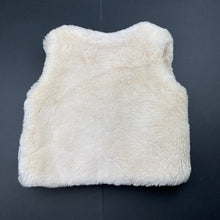 Load image into Gallery viewer, Girls Britt, cream faux fur vest, EUC, size 1-2,  