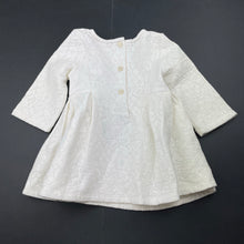 Load image into Gallery viewer, Girls Catherine Malandrino, cream floral lace long sleeve dress, light mark chest, FUC, size 2, L: 39cm