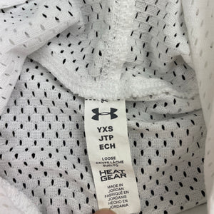 Girls Under Armour, lightweight long sleeve hooded top, FUC, size 6-7,  