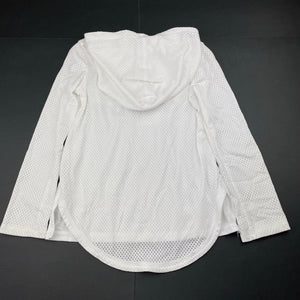 Girls Under Armour, lightweight long sleeve hooded top, FUC, size 6-7,  
