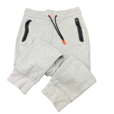 Boys Active & Co, grey marle track pants, elasticated, Inside leg: 58cm, GUC, size 8,  