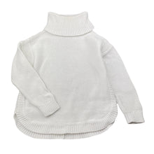Load image into Gallery viewer, Girls Seed, white knitted cotton sweater / jumper, FUC, size 3-4,  