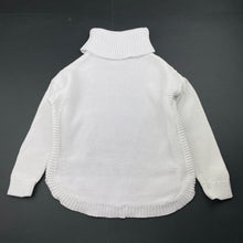 Load image into Gallery viewer, Girls Seed, white knitted cotton sweater / jumper, FUC, size 3-4,  