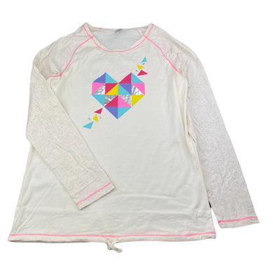 Girls Target, cotton long sleeve t-shirt / top, heart, EUC, size 16,  