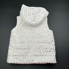 Load image into Gallery viewer, Girls Target, reversible hooded puffer vest / jacket, GUC, size 6,  