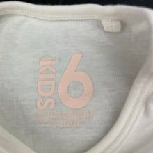 Load image into Gallery viewer, Girls Cotton On, white cotton long sleeve t-shirt / top, EUC, size 6,  