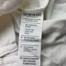 Load image into Gallery viewer, Girls Cotton On, white cotton long sleeve t-shirt / top, EUC, size 6,  