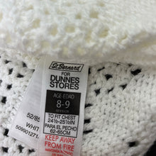 Load image into Gallery viewer, Girls St Bernard, white crochet cardigan, NEW, size 8-9,  