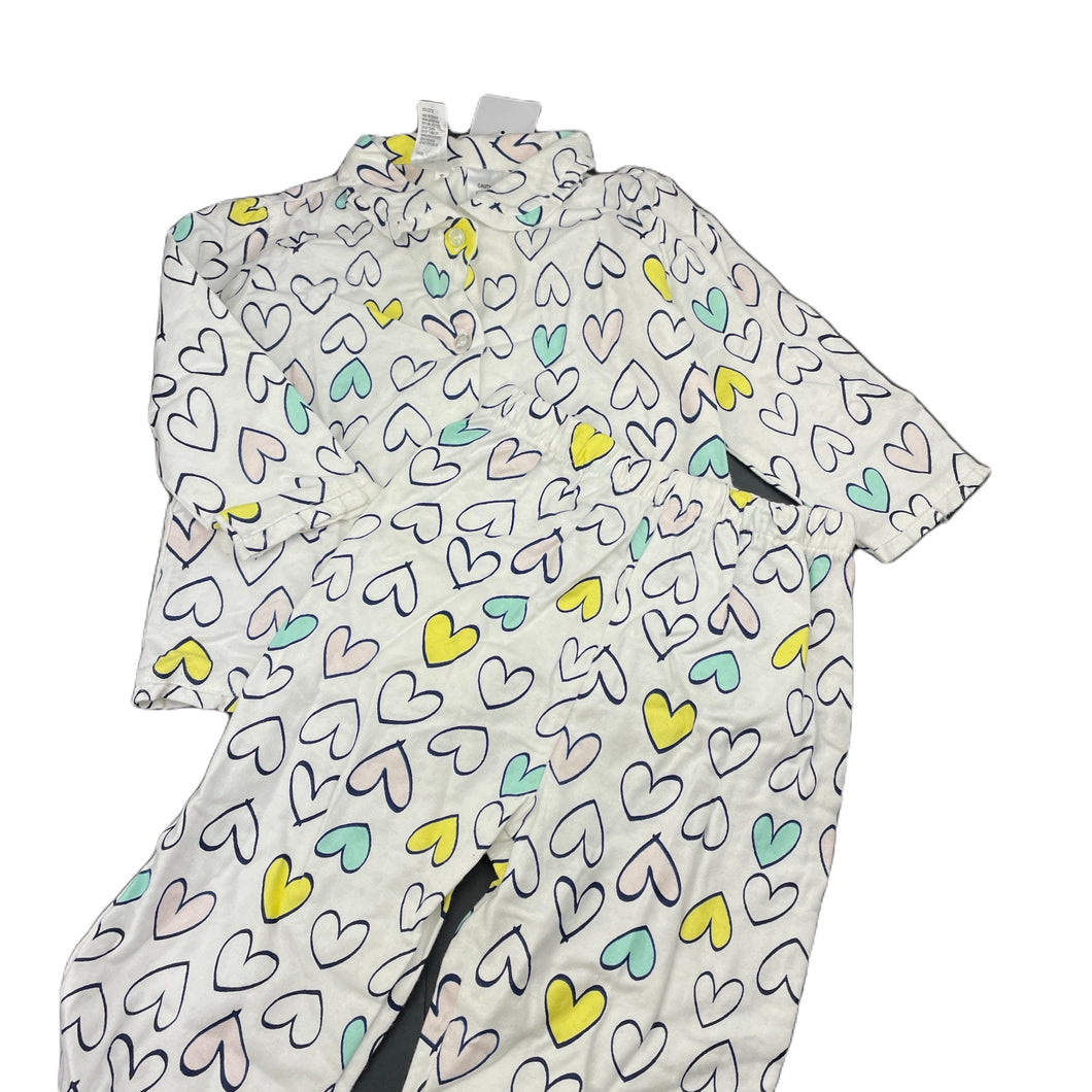 Girls Kids & Co, flannel cotton pyjamas, hearts, NEW, size 2,  
