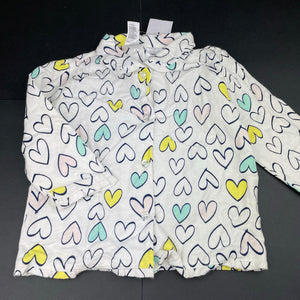 Girls Kids & Co, flannel cotton pyjamas, hearts, NEW, size 2,  