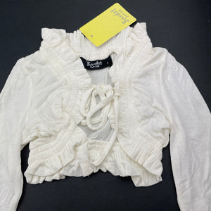 Girls Bardot Junior, lightweight stretchy cardigan / top, NEW, size 1,  