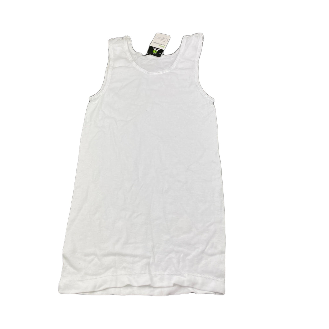 Boys Target, white cotton singlet top, NEW, size 8-10,  