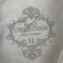 Load image into Gallery viewer, Girls Miss Understood, white cotton singlet / tank top, sequin bird, NEW, size 14,  
