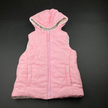 Load image into Gallery viewer, Girls Target, reversible hooded puffer vest / jacket, FUC, size 5,  
