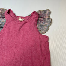 Load image into Gallery viewer, Girls Cotton On, Little Princess singlet top, floral wings, GUC, size 5-6,  