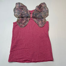 Load image into Gallery viewer, Girls Cotton On, Little Princess singlet top, floral wings, GUC, size 5-6,  