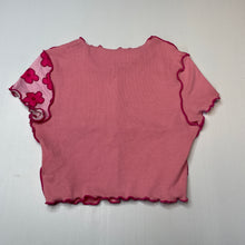 Load image into Gallery viewer, Girls SHEIN, stretchy floral cropped t-shirt / top, EUC, size 12-13,  