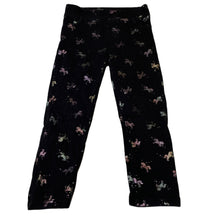 Load image into Gallery viewer, Girls H&amp;M, stretchy pants, elaticated, unicorns, Inside leg: 38cm, FUC, size 4,  