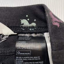 Load image into Gallery viewer, Girls H&amp;M, stretchy pants, elaticated, unicorns, Inside leg: 38cm, FUC, size 4,  