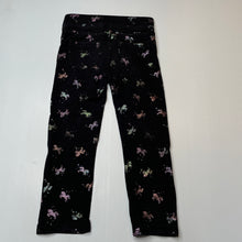 Load image into Gallery viewer, Girls H&amp;M, stretchy pants, elaticated, unicorns, Inside leg: 38cm, FUC, size 4,  