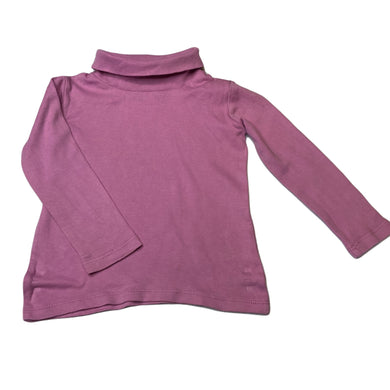 Girls Mango, cotton roll neck top / skivvy, FUC, size 3,  