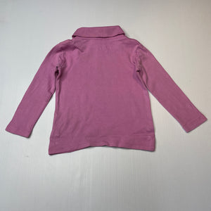 Girls Mango, cotton roll neck top / skivvy, FUC, size 3,  