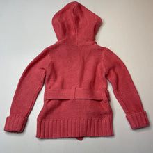 Load image into Gallery viewer, Girls H&amp;T, pink knit hooded cardigan, pilling, FUC, size 2,  