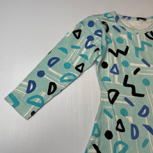 Load image into Gallery viewer, Girls casual, organic cotton long sleeve dress, EUC, size 4, L: 56cm