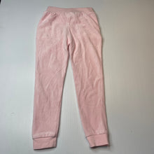 Load image into Gallery viewer, Girls Kids &amp; Co, pink velour track pants, Inside leg: 48cm, EUC, size 6,  