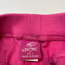 Load image into Gallery viewer, Girls Wave Zone, cropped casual pants, elasticated, Inside leg: 29cm, EUC, size 4,  